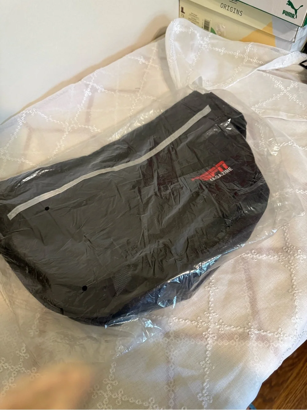 Black Messenger Bag for Men